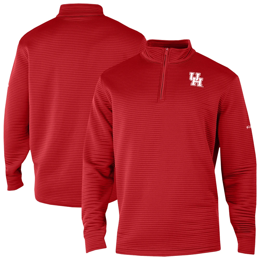 Men's Columbia Houston Cougars Omni-Wick Pack It Up Quarter-Zip Top
