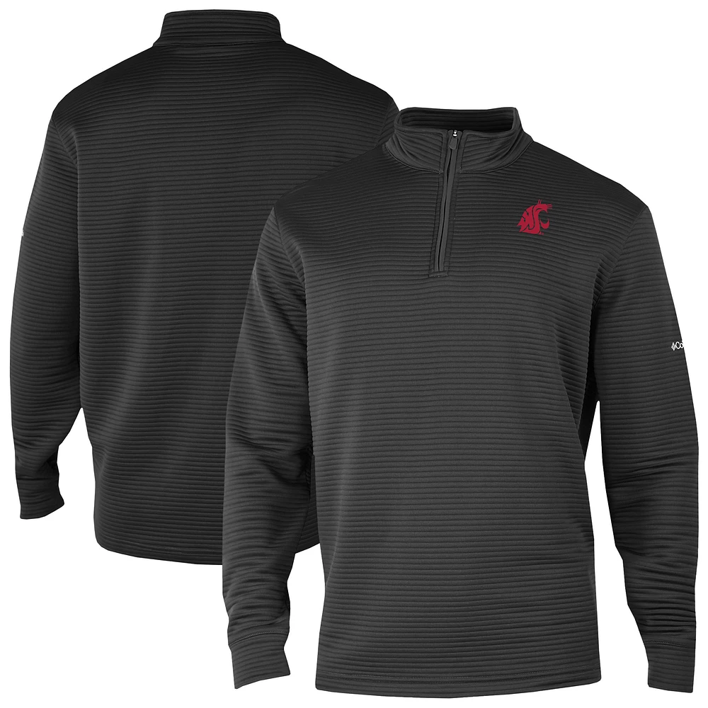 Men's Columbia Washington State Cougars Omni-Wick Pack It Up Quarter-Zip Top