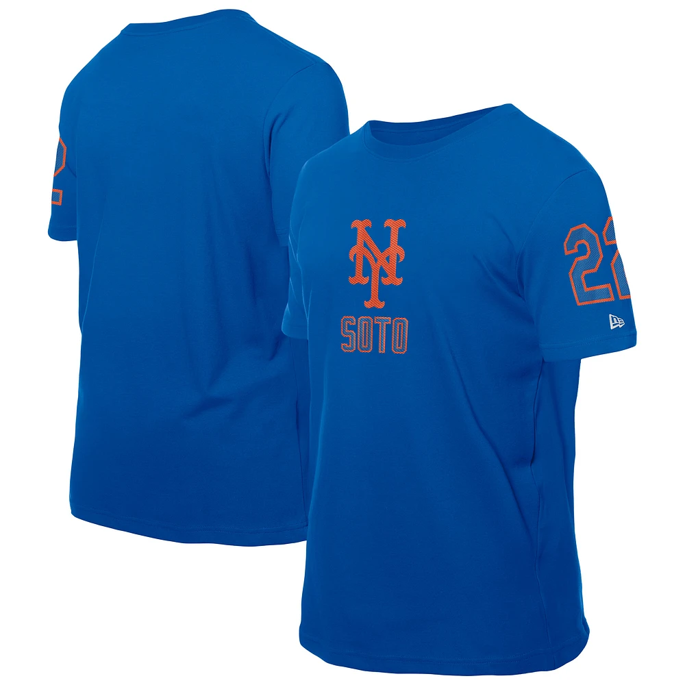 Men's New Era Juan Soto Royal York Mets Design Lab Name & Number T-Shirt