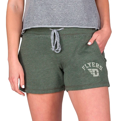 Women's Concepts Sport Green Dayton Flyers Mainstream French Terry Tri-Blend Shorts