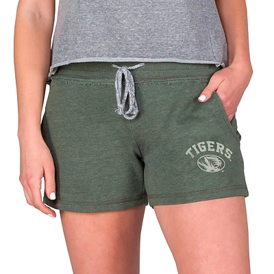 Women's Concepts Sport Green Missouri Tigers Mainstream French Terry Tri-Blend Shorts