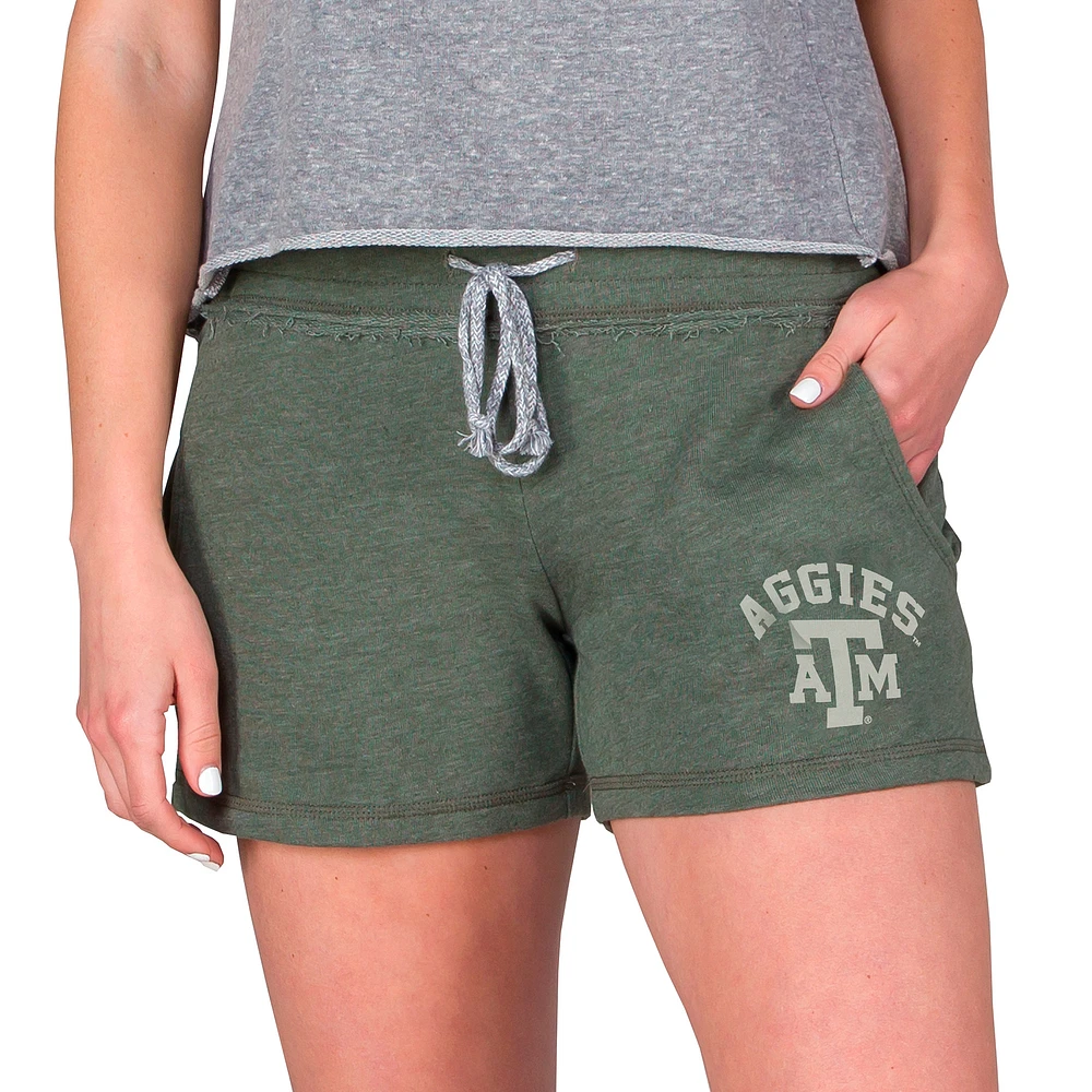 Women's Concepts Sport Green Texas A&M Aggies Mainstream French Terry Tri-Blend Shorts