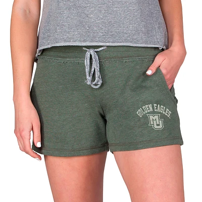 Women's Concepts Sport Green Marquette Golden Eagles Mainstream French Terry Tri-Blend Shorts