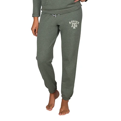 Women's Concepts Sport Green Texas A&M Aggies Mainstream French Terry Tri-Blend Sweatpants
