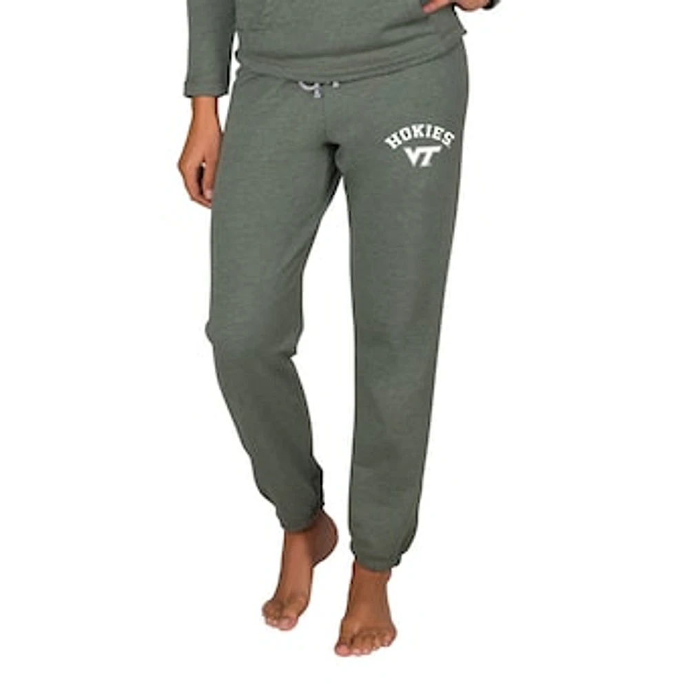 Women's Concepts Sport Green Virginia Tech Hokies Mainstream French Terry Tri-Blend Sweatpants