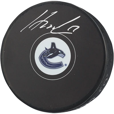 Filip Hronek Vancouver Canucks Autographed Hockey Puck