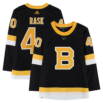 Tuukka Rask Boston Bruins Autographed Black Alternate adidas Authentic Jersey