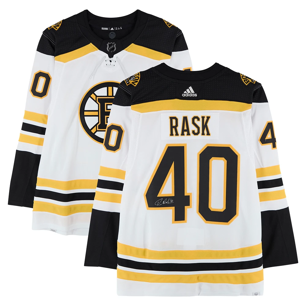 Tuukka Rask Boston Bruins Autographed White adidas Authentic Jersey
