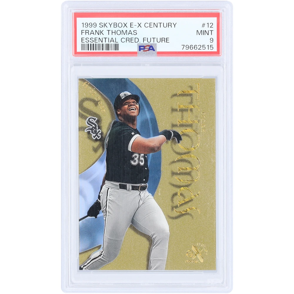 Frank Thomas Chicago White Sox 1999 Skybox E-X Century Essential Credentials Future #12 #15/109 PSA Authenticated 9 Card