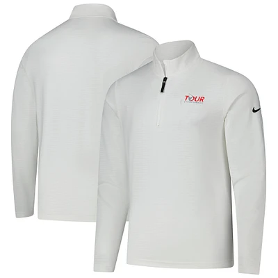 Men's Nike White TOUR Championship Victory Performance Half-Zip Pullover