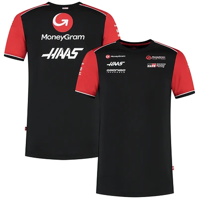 Men's Haas F1 Black Team Fitted T-Shirt