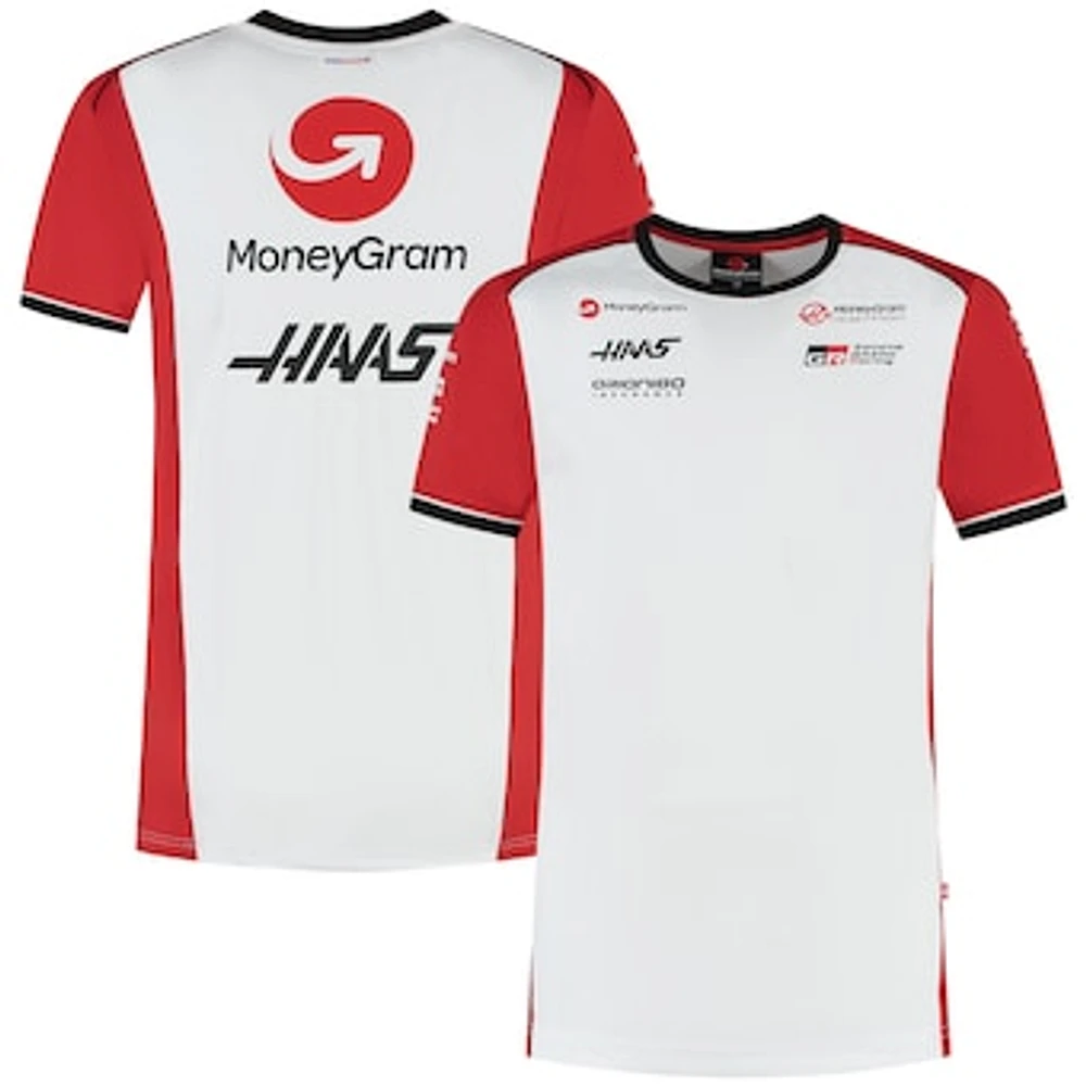 Men's Haas F1 White Team Fitted T-Shirt