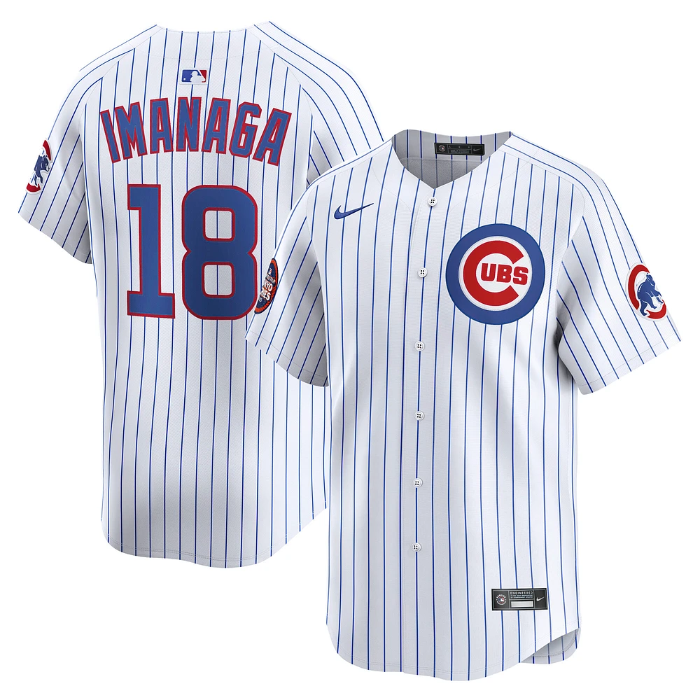Men's Nike Shota Imanaga White Chicago Cubs 2025 MLB World Tour: Tokyo Series Home Limited Player Jersey