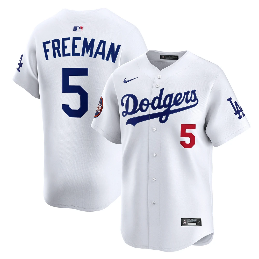 Men's Nike Freddie Freeman White Los Angeles Dodgers 2025 MLB World Tour: Tokyo Series Home Limited Player Jersey