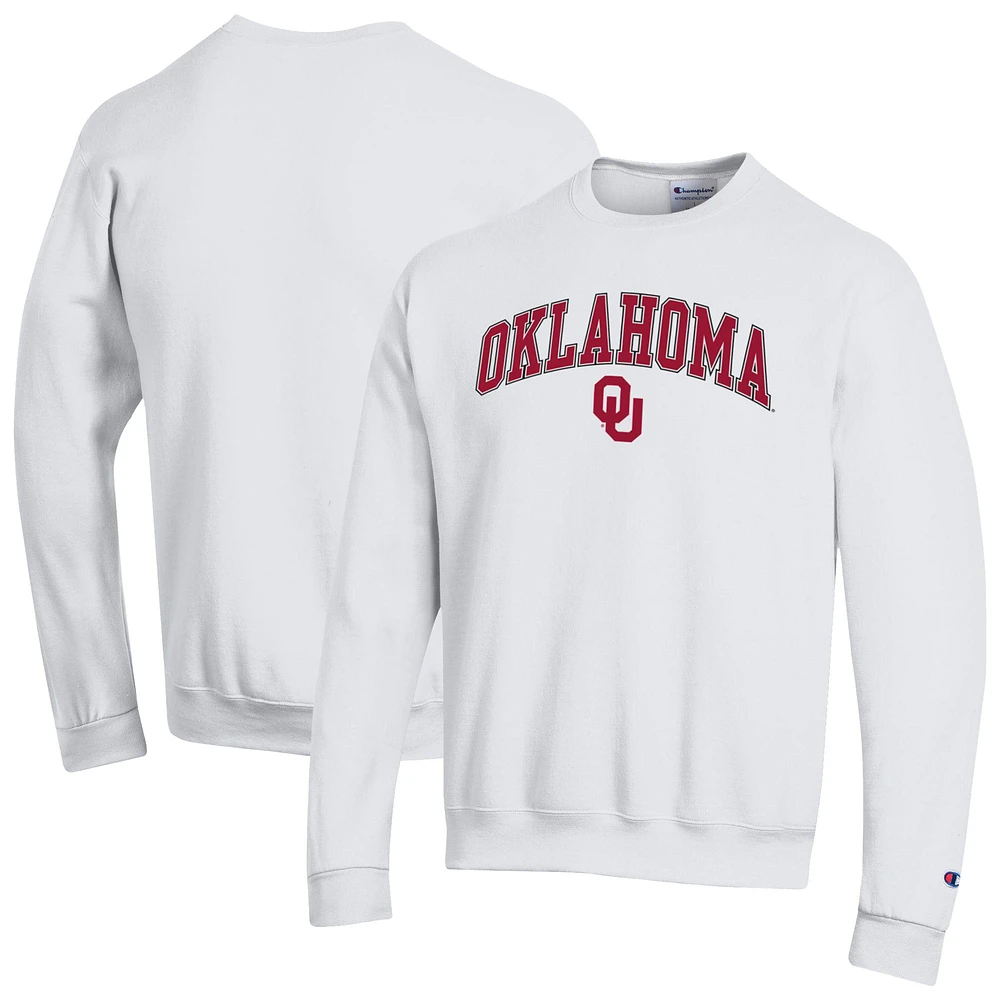 Men's Champion Oklahoma Sooners Arch Over Logo Pullover Sweatshirt