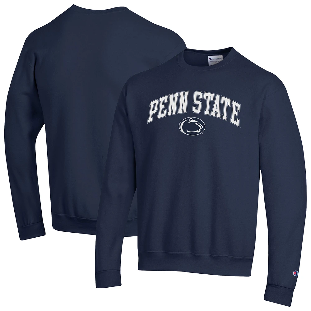 Men's Champion Navy Penn State Nittany Lions Arch Over Logo Pullover Sweatshirt