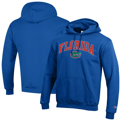 Men's Champion  Royal Florida Gators Arch Over Logo Pullover Hoodie