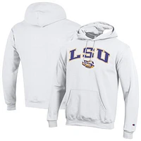 Men's Champion LSU Tigers Arch Over Logo Pullover Hoodie