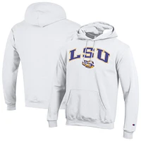 Men's Champion LSU Tigers Arch Over Logo Pullover Hoodie