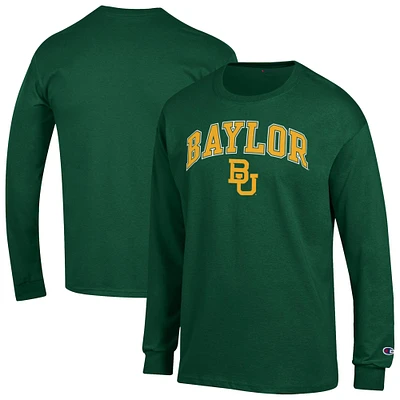Men's Champion Green Baylor Bears Arch Over Logo Long Sleeve T-Shirt