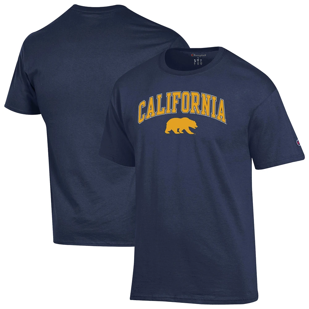 Men's Champion Navy Cal Bears Arch Over Logo T-Shirt
