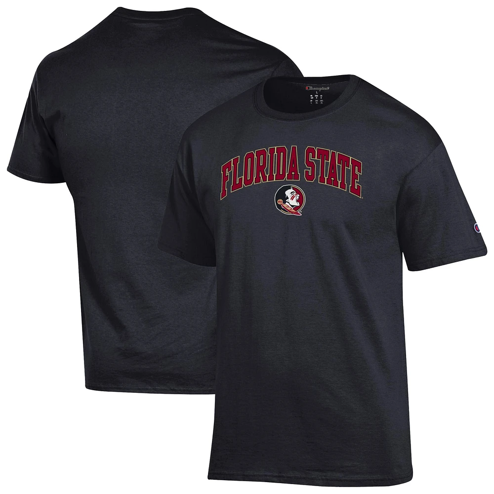 Men's Champion Black Florida State Seminoles Arched Logo T-Shirt