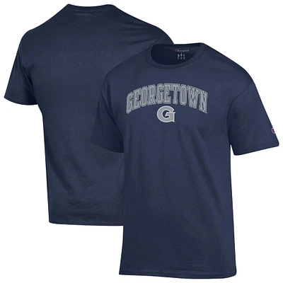 Men's Champion Navy Georgetown Hoyas Arch Over Logo T-Shirt