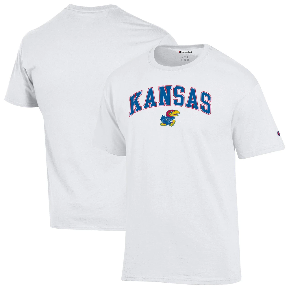 Men's Champion Kansas Jayhawks Arched Logo T-Shirt