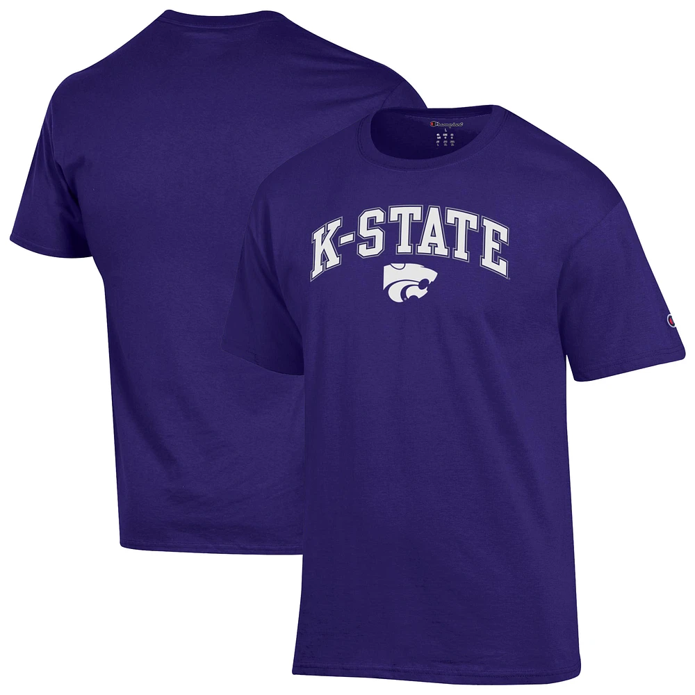 Men's Champion Kansas State Wildcats Arch Over Logo T-Shirt