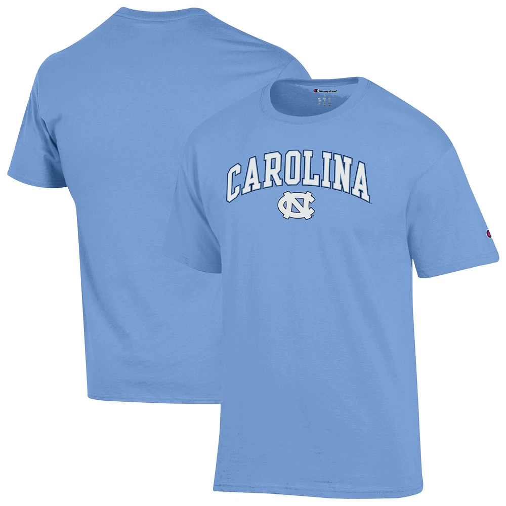 Men's Champion Carolina Blue North Tar Heels Arch Over Logo T-Shirt