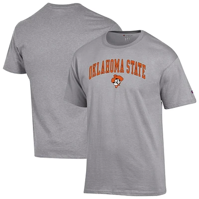 Men's Champion  Heather Gray Oklahoma State Cowboys Arch Over Logo T-Shirt