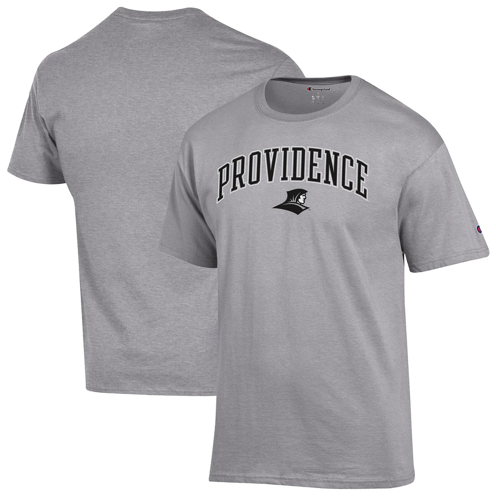 Men's Champion Heather Gray Providence Friars Arch Over Logo T-Shirt