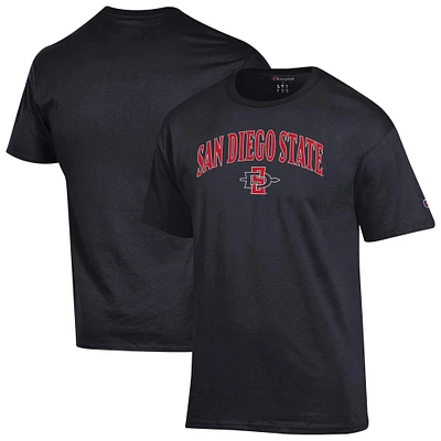 Men's Champion Black San Diego State Aztecs Arched Logo T-Shirt