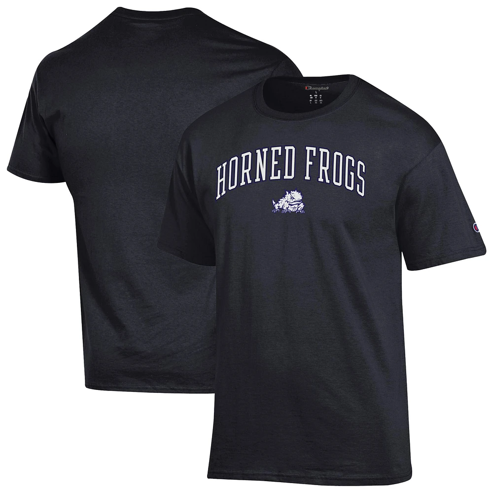 Men's Champion Black TCU Horned Frogs Arch Over Logo T-Shirt