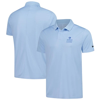 Men's Nike Light Blue The Zurich Classic Victory Solid Performance Polo
