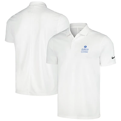 Men's Nike White The Zurich Classic Victory Solid Performance Polo
