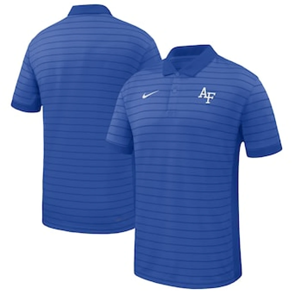 Men's Nike Royal Air Force Falcons 2025 Early Season Coaches Sideline Victory Stripe Performance Polo