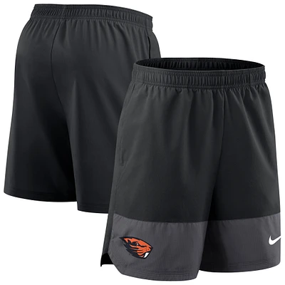 Men's Nike Black Oregon State Beavers 2025 Sideline Performance Shorts