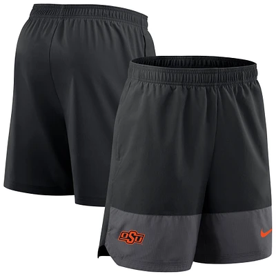 Men's Nike Black Oklahoma State Cowboys 2025 Sideline Performance Shorts