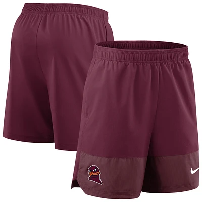 Men's Nike Maroon Virginia Tech Hokies 2025 Sideline Performance Shorts