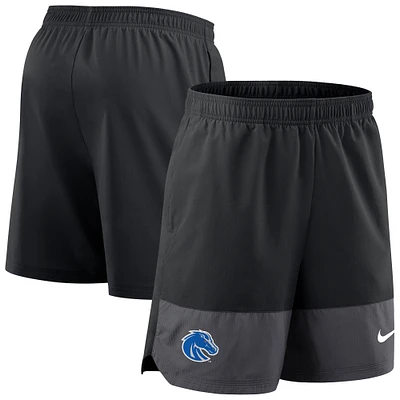 Men's Nike Black Boise State Broncos 2025 Sideline Performance Shorts