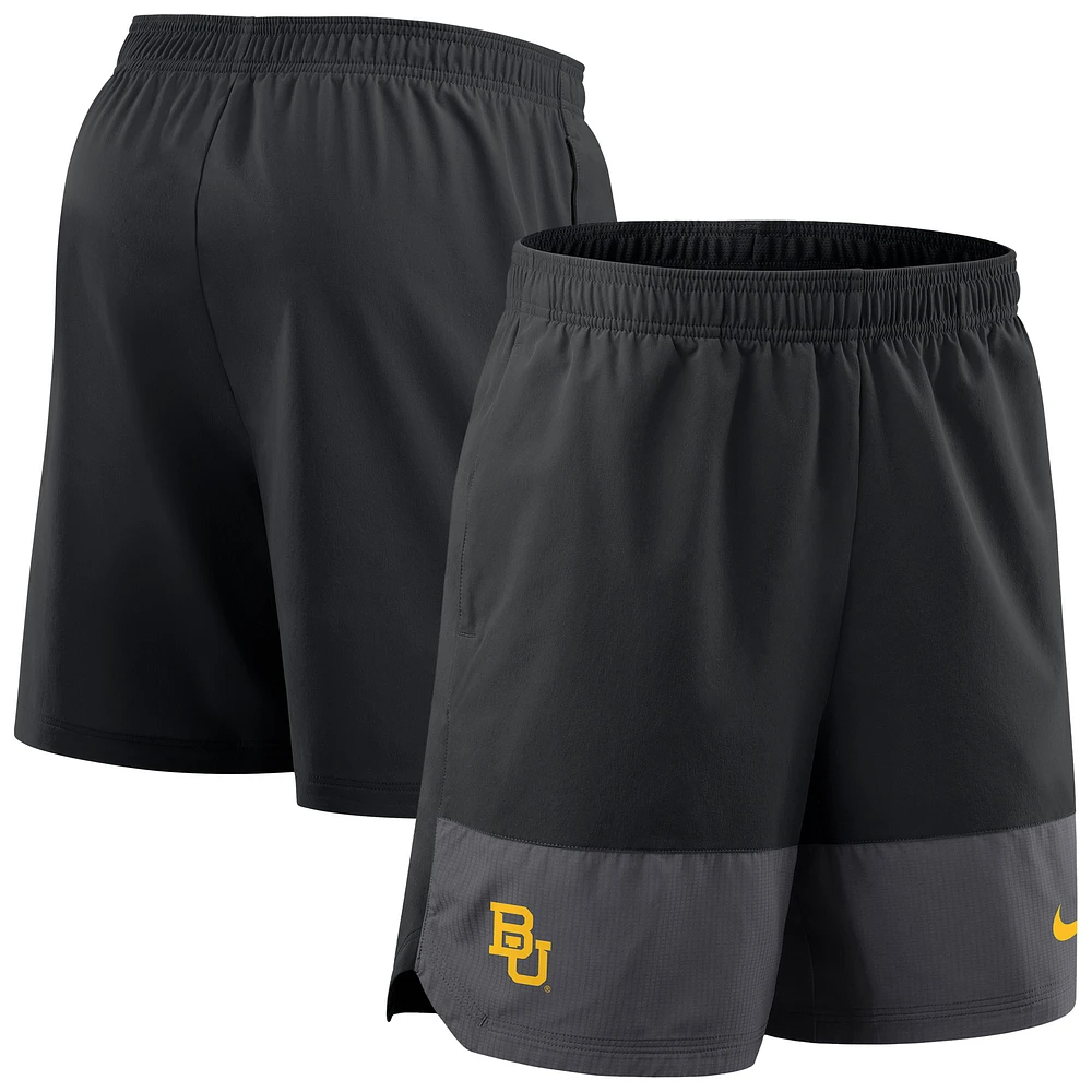 Men's Nike Black Baylor Bears 2025 Sideline Performance Shorts