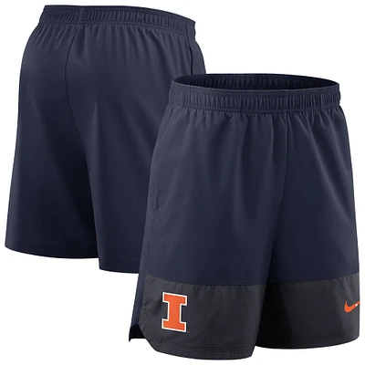 Men's Nike Navy Illinois Fighting Illini 2025 Sideline Performance Shorts