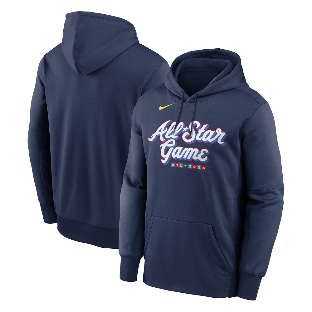 Men's Nike Navy MLB All-Star 2025 MLB All-Star Game Authentic Collection Therma Pullover Hoodie