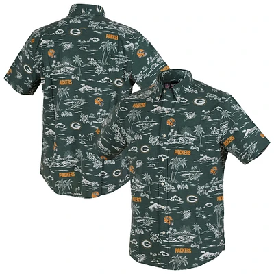 Men's Reyn Spooner Green Bay Packers Kekai Performance Button-Down Shirt