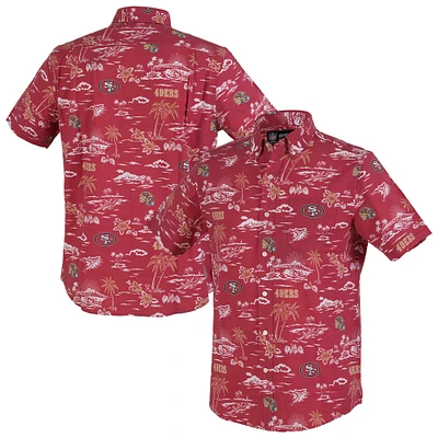 Men's Reyn Spooner Scarlet San Francisco 49ers Kekai Performance Button-Down Shirt