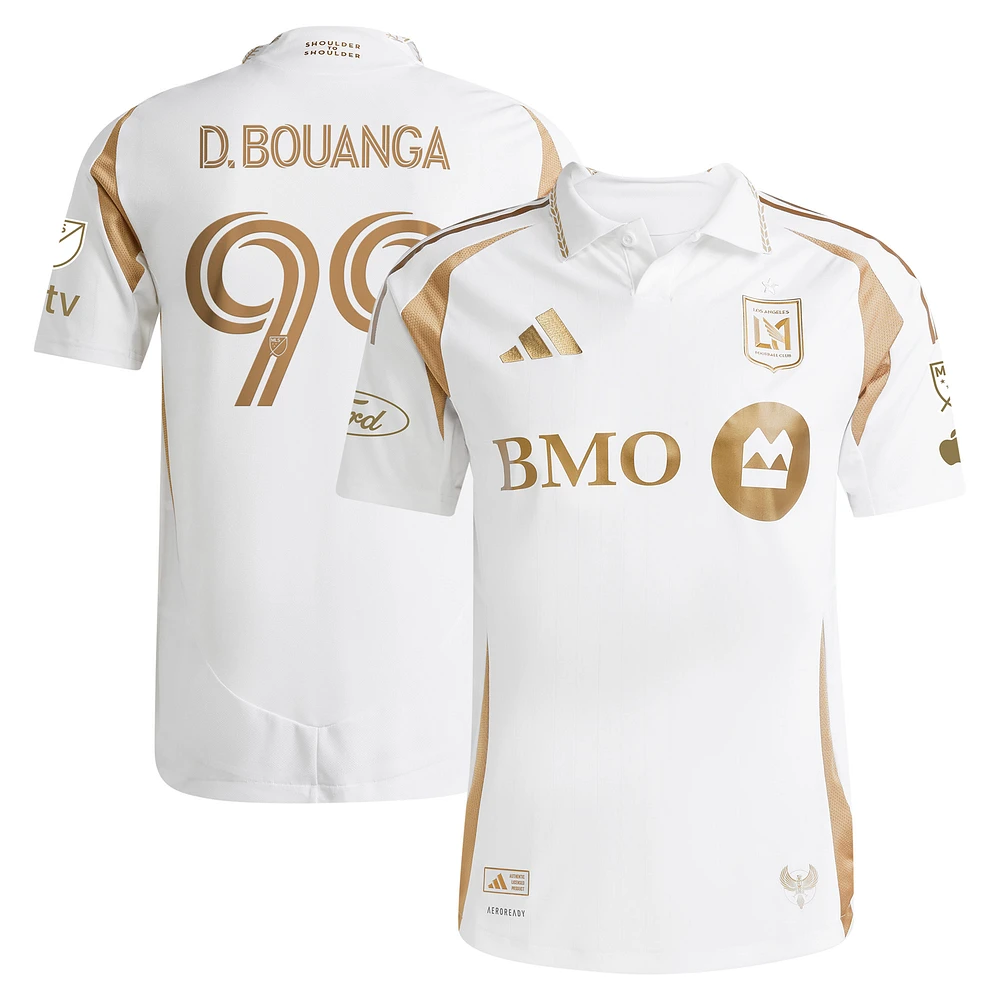 Men's adidas Denis Bouanga White LAFC 2025 Secondary Authentic Player Jersey