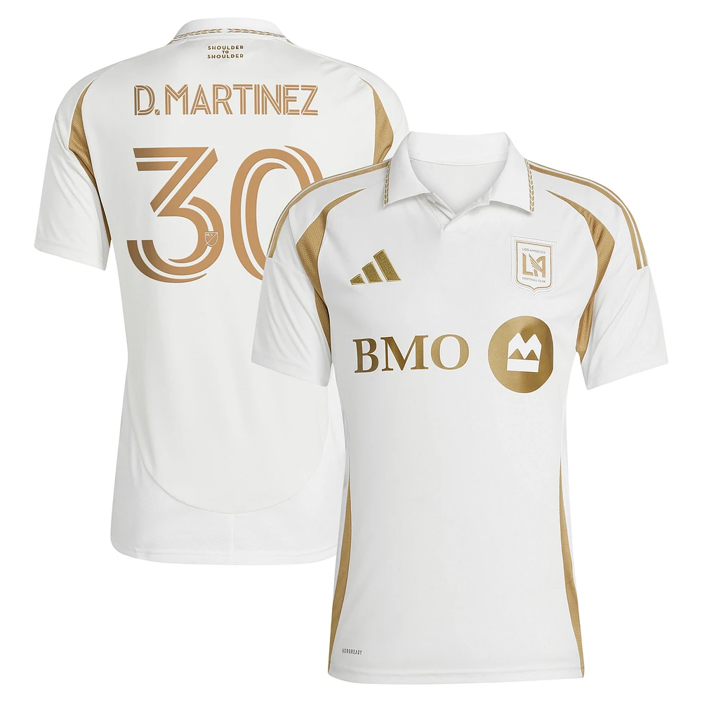 Men's adidas David Martinez White LAFC 2025 Secondary Replica Player Jersey