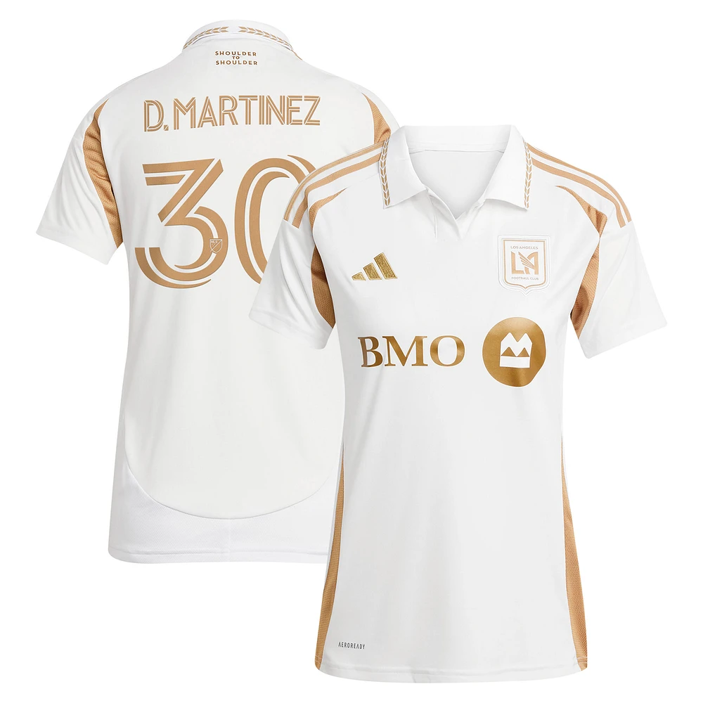 Women's adidas David Martinez White LAFC 2025 Secondary Replica Player Jersey
