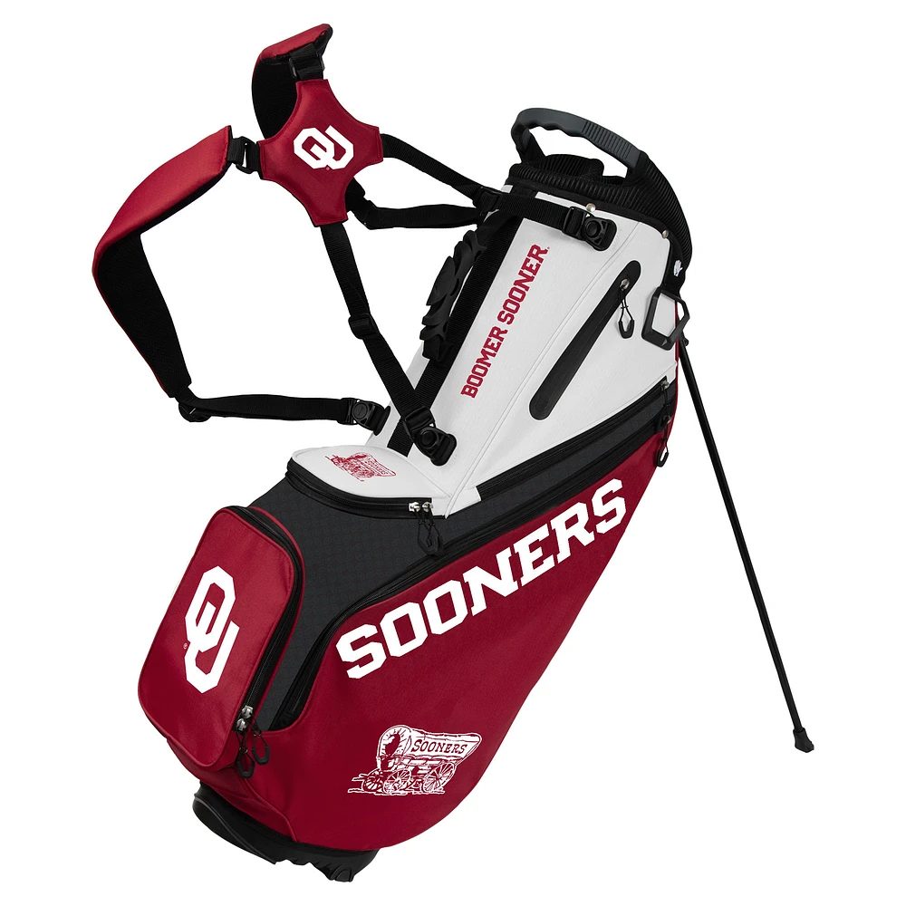 WinCraft Oklahoma Sooners Back Nine Stand Golf Bag
